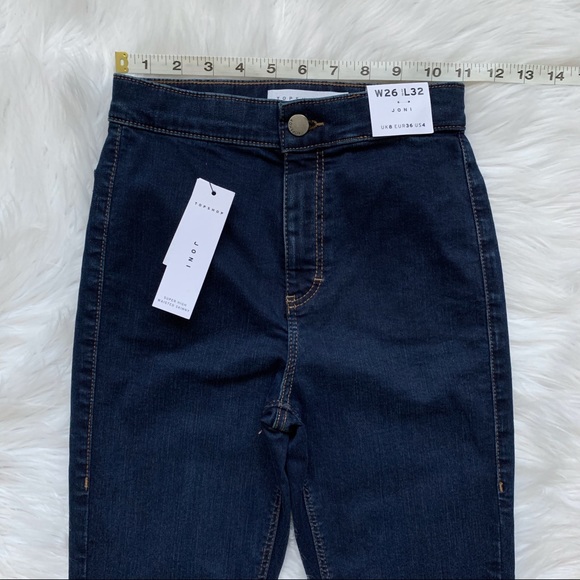 TOPSHOP Joni Super High Waisted Skinny Jeans! - Picture 5 of 7
